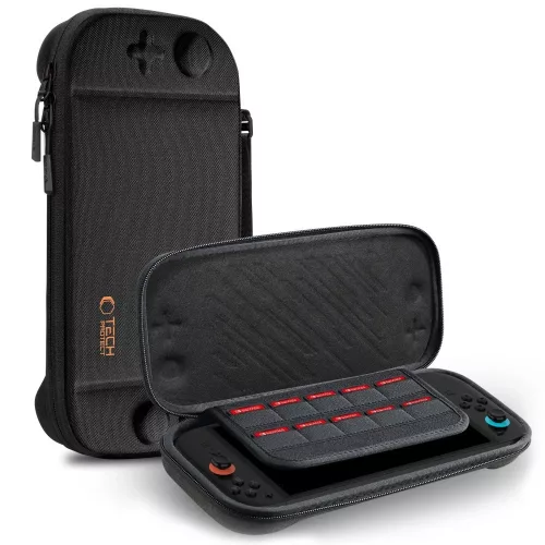 Nintendo Switch 2 tok, fogantyúval, TP Slim Pouch, fekete