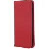 Samsung Galaxy S25 FE SM-S731, Oldalra nyíló tok, valódi bőrtok, stand, Smart Pro, piros