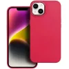 Samsung Galaxy S25 FE SM-S731, Szilikon tok, közepesen ütésálló, fémhatású kamera keret, Frame Case, magenta