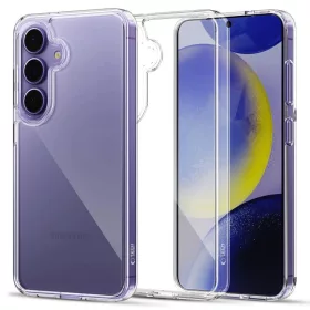   Samsung Galaxy S25 FE SM-S731, Műanyag hátlap védőtok + szilikon keret, FlexAir Hybrid, átlátszó
