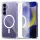 Samsung Galaxy S25 FE SM-S731, Műanyag hátlap védőtok + szilikon keret, Magsafe töltővel kompatibilis, FlexAir Hybrid Magsafe, átlátszó