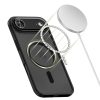 Apple iPhone 16e / 17e, Műanyag hátlap védőtok + szilikon keret, Magsafe töltővel kompatibilis, kameravédő kerettel, Magcam Magsafe, áttetsző/fekete