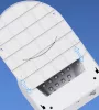 Műkörmös UV lámpa, 48 LED-es, 192W, akkumulátoros, érintés vezérlés, külső akkumulátor funkció, Blueque BQ-V18, fehér