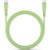 USB Type-C töltő- és adatkábel, USB Type-C, 100 cm, 5000 mA, 100W, törésgátlóval, gyorstöltés, PD, QC 4.0, Forcell F-Energy C347, zöld