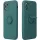 Apple iPhone 16 Plus, Szilikon tok, stand, telefontartó gyűrű, Roar Amber, zöld