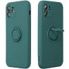 Samsung Galaxy A35 5G SM-A356B, Szilikon tok, stand, telefontartó gyűrű, Roar Amber, zöld