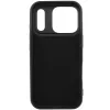 Samsung Galaxy S25 Ultra SM-S938, Szilikon tok, stand, telefontartó gyűrű, Roar Amber, fekete