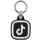 Közösségi média kulcstartó, NFC chippel, TikTok logóval, NFC Keychain, fekete/fehér