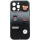Apple iPhone 16, Szilikon tok, színátmenetes, 3D maci, kávé, smile minta, Teddy Bear Coffee Case, szürke/fekete