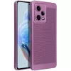 Samsung Galaxy S26 Ultra SM-S948, Műanyag hátlap védőtok, légáteresztő, lyukacsos minta, Breezy, lila