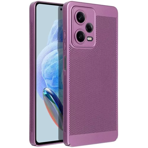 Samsung Galaxy S26 Ultra SM-S948, Műanyag hátlap védőtok, légáteresztő, lyukacsos minta, Breezy, lila