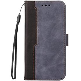   Samsung Galaxy A15 4G / A15 5G SM-A155F / A156B, Oldalra nyíló tok, stand, kártyatartóval, kézpánttal, Wooze Colour Wallet, szürke