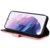 Samsung Galaxy S23 FE SM-S711, Oldalra nyíló tok, stand, kártyatartóval, kézpánttal, Wooze Colour Wallet, rózsaszín