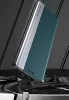 Samsung Galaxy S23 FE SM-S711, Oldalra nyíló tok, stand, Wooze Silver Line, sötétkék