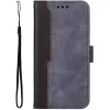 Samsung Galaxy S24 Ultra SM-S928, Oldalra nyíló tok, stand, kártyatartóval, kézpánttal, Wooze Colour Wallet, szürke