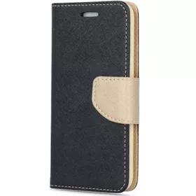   Samsung Galaxy S24 Plus SM-S926, Oldalra nyíló tok, stand, Fancy Book, fekete/arany
