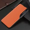 Huawei Honor 200 Lite, Oldalra nyíló tok, stand, hívás mutatóval, Wooze FashionBook, sárga