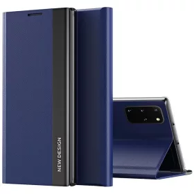   Huawei Honor 200 Lite, Oldalra nyíló tok, stand, Wooze Silver Line, sötétkék