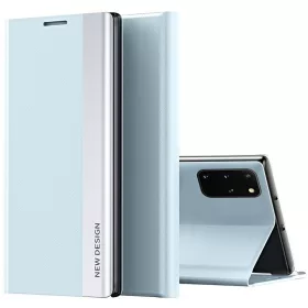   Huawei Honor 200 Lite, Oldalra nyíló tok, stand, Wooze Silver Line, világoskék