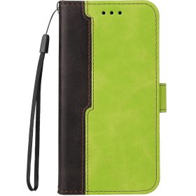   Apple iPhone 16 Pro, Oldalra nyíló tok, stand, kártyatartóval, kézpánttal, Wooze Colour Wallet, zöld