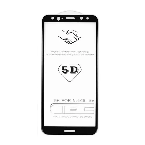 Apple iPhone 16 Pro / 17 / 17 Pro, Kijelzővédő fólia, ütésálló fólia (az íves részre is!), Tempered Glass (edzett üveg), fekete