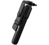 Prémium selfie bot, 19 - 70 cm, forgatható, exponáló gombbal, bluetooth-os, v4.0, tripod, világítással, R1S, fekete