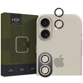   Apple iPhone 16 / 16 Plus, Kamera lencsevédő fólia, ütésálló fólia, Tempered Glass (edzett üveg), alumínium keret, Camring Pro Plus, Clear