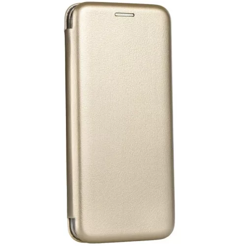 Samsung Galaxy S24 FE SM-S721, Oldalra nyíló tok, stand, Forcell Elegance, arany