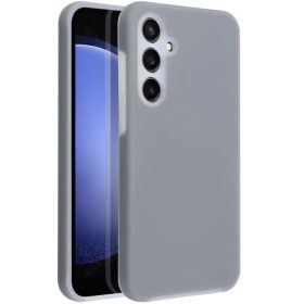   Samsung Galaxy A16 4G / A16 5G SM-A165F / A166B, Szilikon tok, mikrofiber plüss belső, Candy Case, szürke