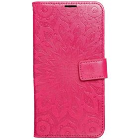   Samsung Galaxy A16 4G / A16 5G SM-A165F / A166B, Oldalra nyíló tok, kártyatartóval, kézpánttal, Mandala minta, Mezzo Book, mintás/magenta