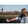 Prémium selfie bot, 21 - 104 cm, 360°-ban forgatható, exponáló gombbal, bluetooth-os, v5.2, Magsafe kompatibilis, tripod állvány funkció, Forcell F-Grip MagSelfie S100M, fekete