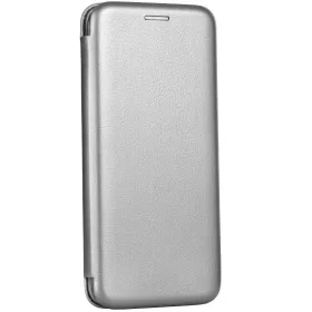   Samsung Galaxy S24 FE SM-S721, Oldalra nyíló tok, stand, Forcell Elegance, szürke
