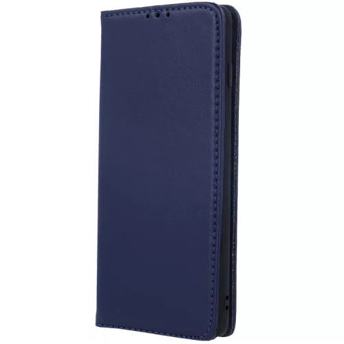 Xiaomi Redmi 14C / Poco C75, Oldalra nyíló tok, valódi bőrtok, stand, Smart Pro, sötétkék