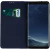 Xiaomi Redmi 14C / Poco C75, Oldalra nyíló tok, valódi bőrtok, stand, Smart Pro, sötétkék