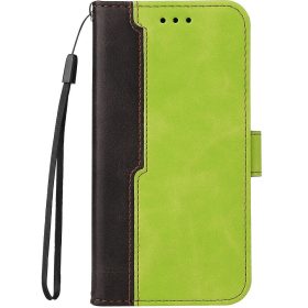   Samsung Galaxy S25 Plus SM-S936, Oldalra nyíló tok, stand, kártyatartóval, kézpánttal, Wooze Colour Wallet, zöld
