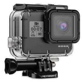   Sportkamera tok, GoPro Hero 5 - 7 sportkamerákhoz, vízálló, Tech-Protect GA200 WaterProof Case, átlátszó