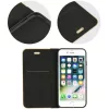 Samsung Galaxy S25 Plus SM-S936, Oldalra nyíló tok, stand, Luna Book, fekete