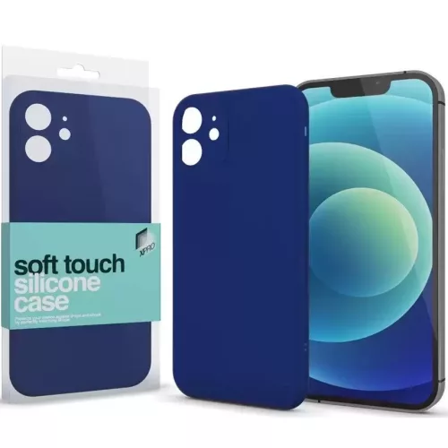Samsung Galaxy S25 Plus SM-S936, Szilikon tok, Xprotector Soft Touch Slim, sötétkék