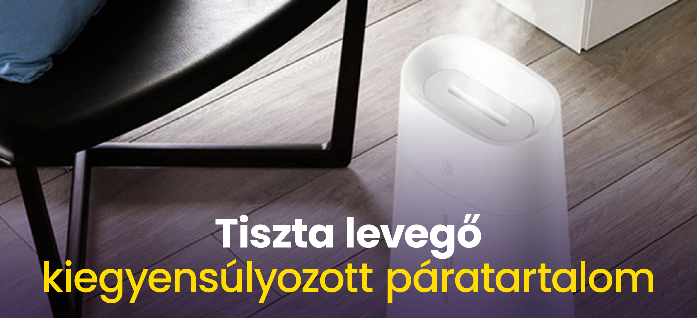 Tiszta levegő, kiegyensúlyozott páratartalom